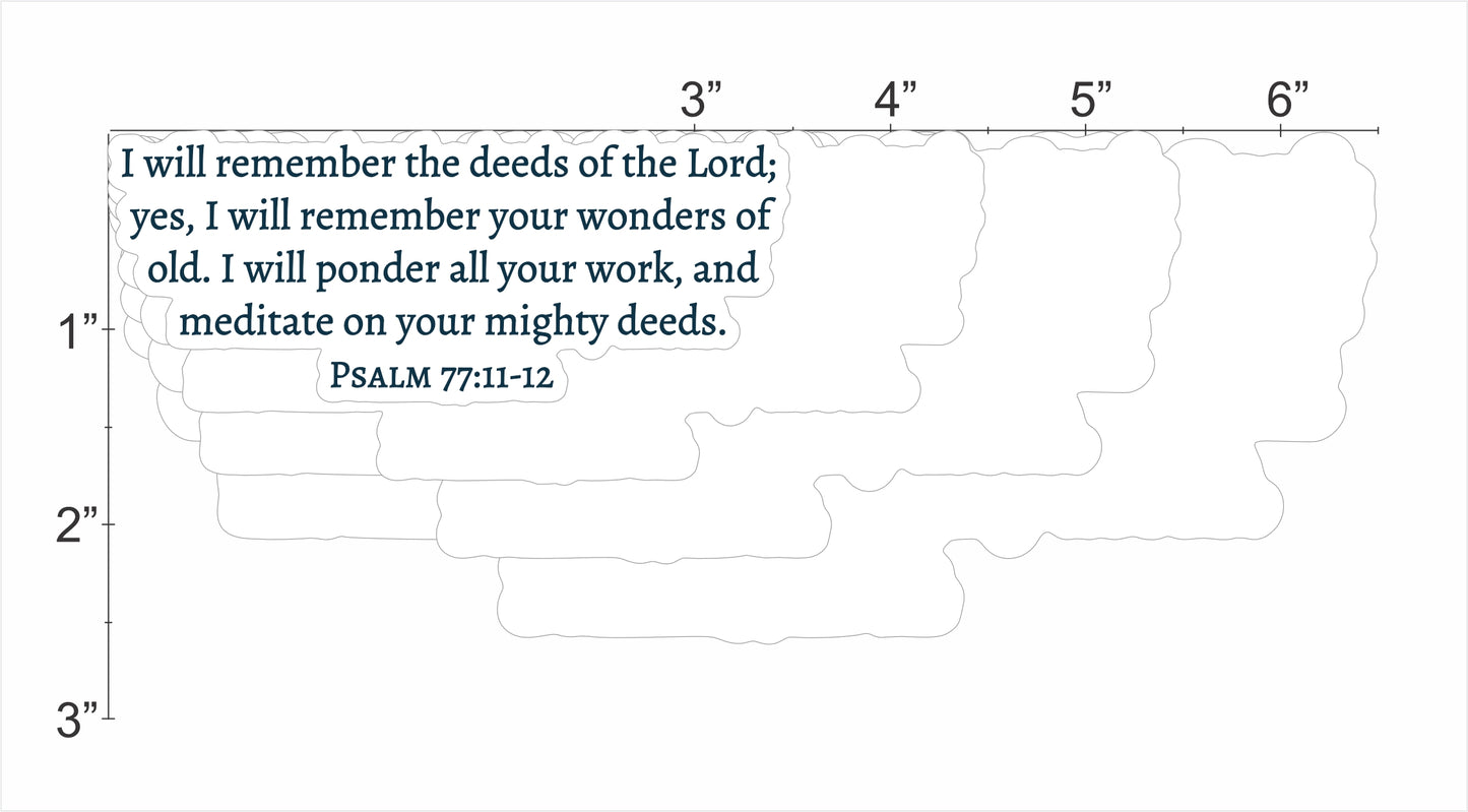 Psalm 77:11-12 - Remember The Deeds Of The Lord