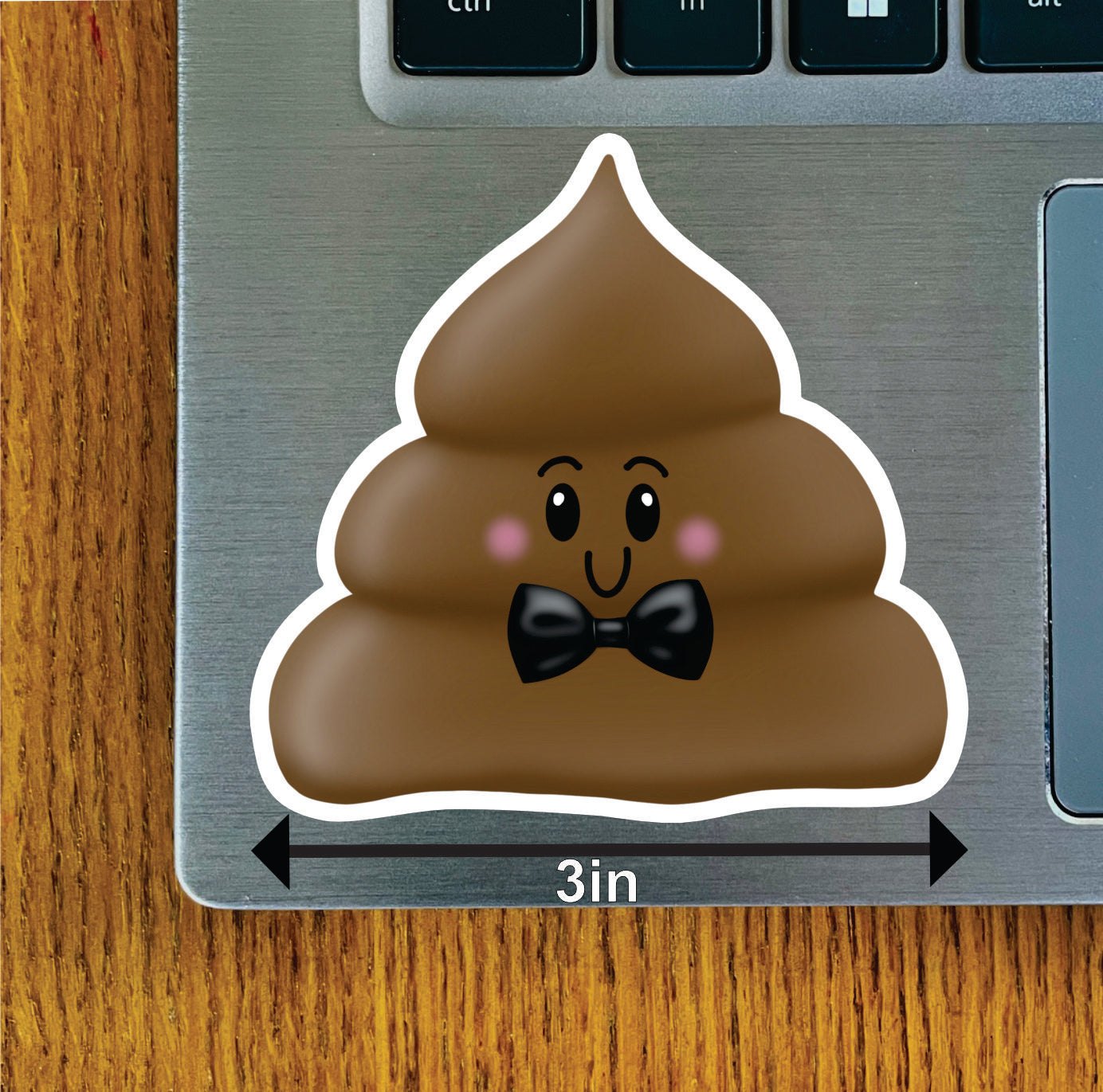 Poopie, Plain, Bowtie, Purple Bow, Black Border Options