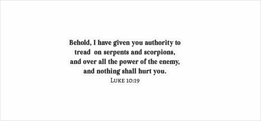 Luke 10:19 - Authority to Tread